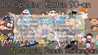 12 Lagu Opening Kartun Terpopuler 90-an. #ost  #anime #kenanganmasakecil