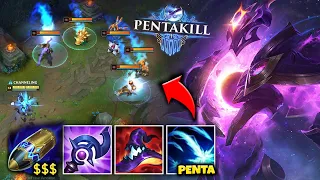 GOLD MINER XERATH GENERATES FREE GOLD AND GETS A PENTAKILL! (25 MIN FULL BUILD)