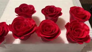 How To Make Fondant Roses! || Easy Fondant Rose Tutorial