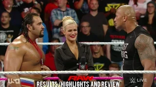 WWE RAW 10/6/14 Results/Highlights & Review, The Rock Returns To Confront Rusev & Lana!