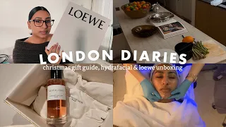 Christmas gift guide + Loewe unboxing + shopping in Harrods | LONDON VLOG