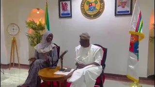 Babajide Sanwo-Olu Today Received Aminat Yusuf The (LASU) Law Graduate Dat Finished with CGPA of 5.0