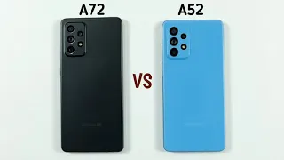 Samsung A72 vs Samsung A52 Speed test & Camera Comparison
