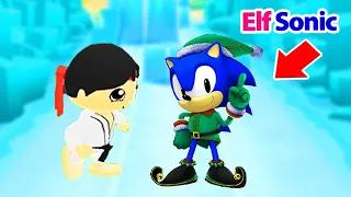 Tag with Ryan vs Sonic Dash Elf Sonic