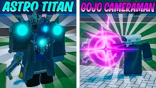 NUEVO ASTRO TITAN CAMARA y GOJO CAMERMAN! | Super Toilet Brawl Roblox