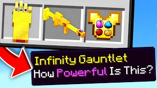 Minecraft, But There's Custom Infinity Items...