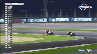 valentino rossi win in qatar 2015 (4 last laps)