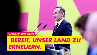 Bereit unser Land zu erneuern | #Wissing #BPT21