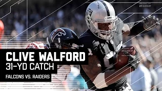 Derek Carr Connects with Clive Walford for 31-Yard TD! | Falcons vs. Raiders | NFL