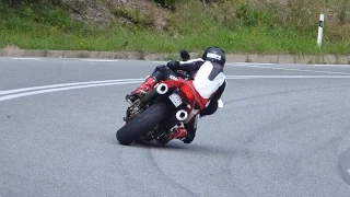 Honda VTR 1000 Firestorm cornering and sound Jahodna