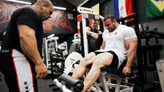 JORLAN vs BRANDÃO! O MELHOR LEG DAY JÁ FEITO NA CAVERNA! | RAFAEL BRANDÃO