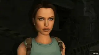 Brad Pitt, Angelina Jolie in Tomb Raider Anniversary