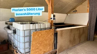 Florian’s 5000 Liter Innenhälterung mit ausreichend dimensioniertem Filter!