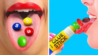 HOW TO SNEAK CANDIES IN SCHOOL GLUE! #Shorts