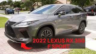 2022 Lexus RX 350 F Sport is a very nice luxury sedan