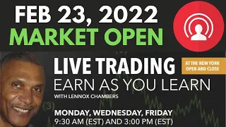 🔴 Feb 23, 2022  - IWM Options LIVE Trading At the Open with Lennox Chambers
