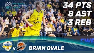 Brian Qvale (34 Pts) with a high scoring performance against Avtodor Saratov