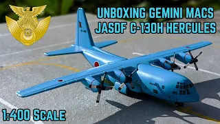 Unboxing Diecast JASDF C-130H Hercules By Gemini Macs 1:400