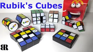 McDonald's Happy Meal Toy 2020 Rubik's Cubes by Rubik's Complete Set of 8 Unboxing + Play