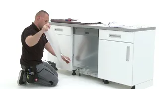 How to install your 60cm AEG dishwasher with sliding hinge