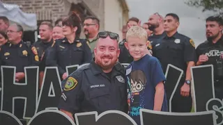 Son of fallen HPD officer escorted to school by ‘police family’ on first day