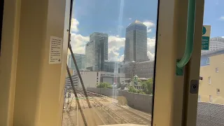 Riding at the front on the DLR