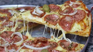 PIZZA DE LIQUIDIFICADOR FÁCIL, RÁPIDA E ECONÔMICA