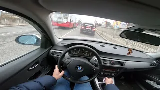 Bmw 318d e90 2007 Manual POV DRIVE sound acceleration