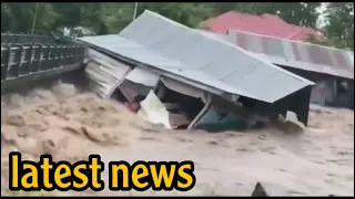 Houses washed away as flash floods hit Soppeng Regency, Indonesia December 6 2021|latest update