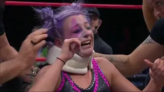 crying cosmic milk lady uses the power of White Woman's Tears to finish a wrestling match