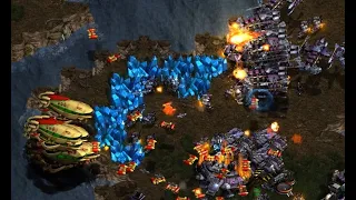 NUKES! BGH 8-player FFA PvPvTvTvTvZvZvZ - StarCraft - Brood War REMASTERED 2023