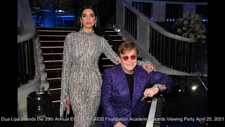 Dua Lipa attends the 29th Annual Elton John AIDS Foundation Academy Awards Viewing Party