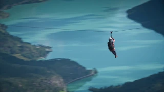 Nyheit! Zipline i Loen, 1000 meter over fjorden.