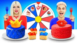 Red VS Blue Cake Decorating Challenge | How to Decorate Food with Only One Color by RATATA