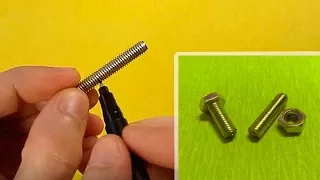 How to cut a bolt at home / Easily Cut the bolt / Do it yourself / lifehacks with bolt / Cut screw