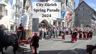 City Zürich Sechseläuten Children's Parade 14 April 2024 Vlog