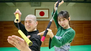 Prank! Iron Fist Karate Man and Nunchaku Girl