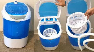 COSTWAY Mini Washing Machine with Spin Dryer - DEMO | Link in Description