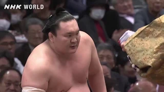 Grand Sumo Day 14: Ykozuna Hakuho vs Ozeki Takayasu