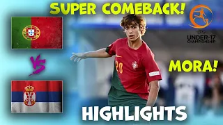 Portugal v Serbia | U17 Euro Championship semi-final | Highlights 02-06-2024