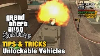 GTA San Andreas - Tips & Tricks - Unlockable Vehicles