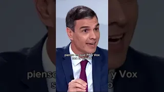 PSOE / Pedro Sánchez sobre el sanchismo: PP y Vox son lo mismo