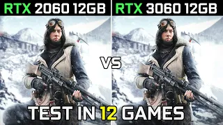 RTX 2060 12GB vs RTX 3060 12GB | Test in 12 New Games | 2022