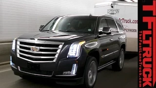 2015 Cadillac Escalade vs GMC Yukon vs Lincoln Navigator vs Ike Gauntlet Towing Test Review