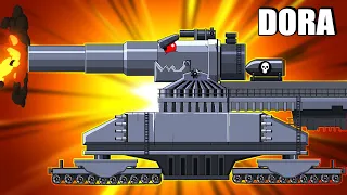 Monster tank: Dora vs Ratte /Nina tank cartoon