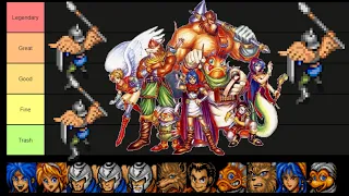 Breath of Fire - Party Members - Tier List (Spoilers)