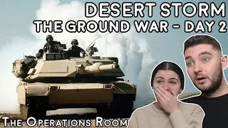 British Couple Reacts to Desert Storm - The Ground War, Day 2 - Iraqi Counterattack - Animated