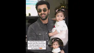 Ranbir and Alia unveil their adorable daughter to the world, and her blue eyes are just magical! ❤️😍