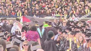 Pro-Palestinian protests disrupt commencement ceremonies