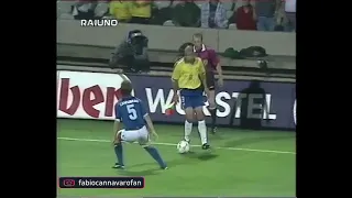 Italy vs. Brazil 8/6/1997.  The match ended 3/3 Fabio Cannavaro Highlight